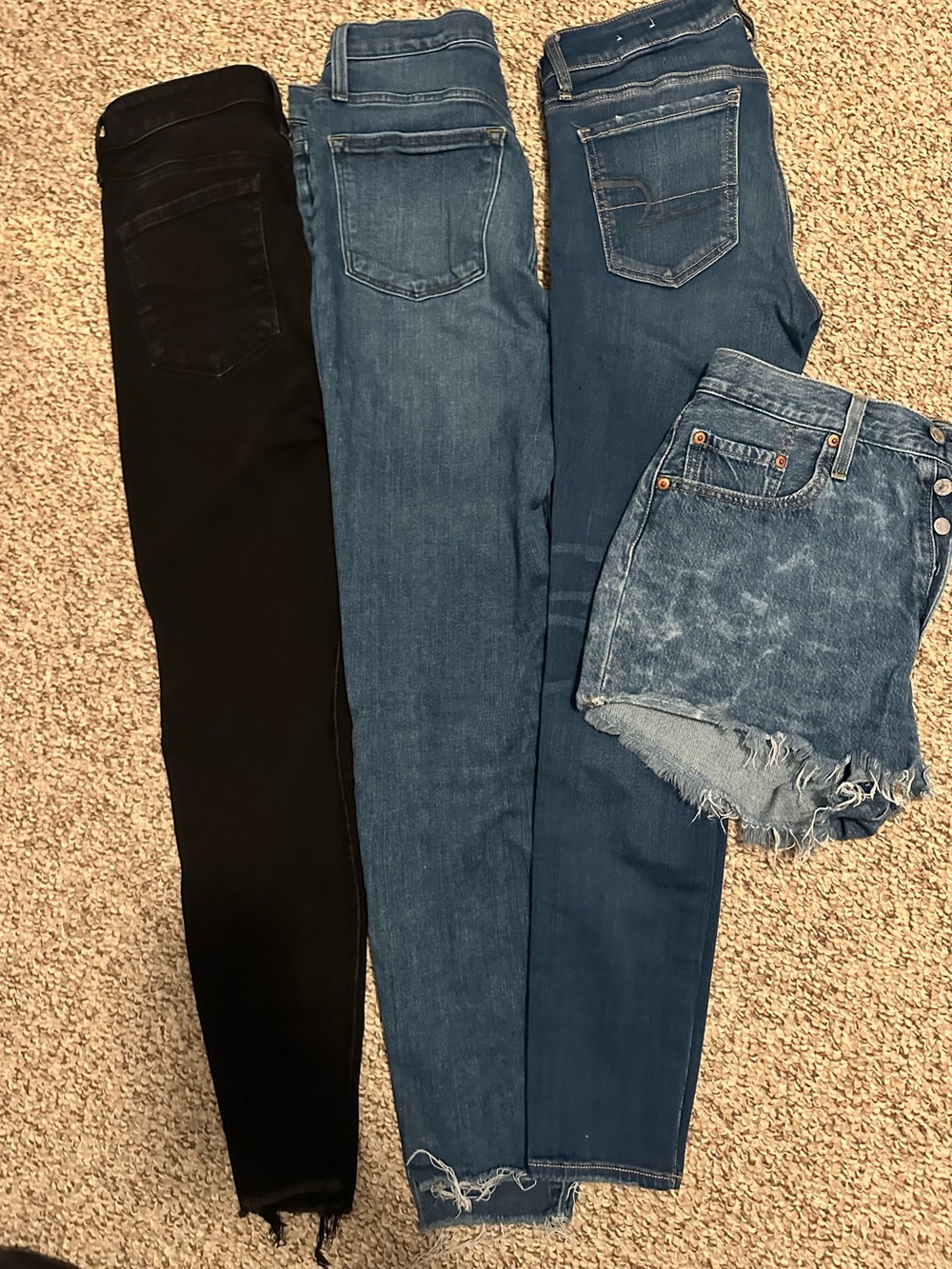 Size 6 jeans and shorts